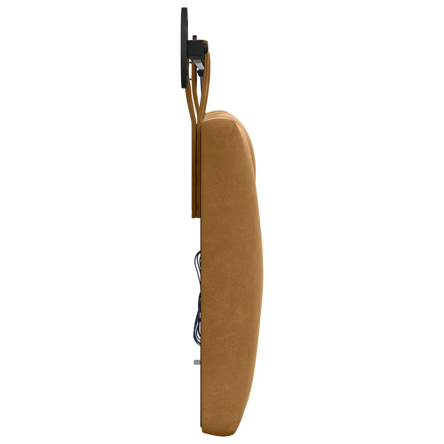 Tête de lit suspendue Avec lumière LED Marron Velours - 7