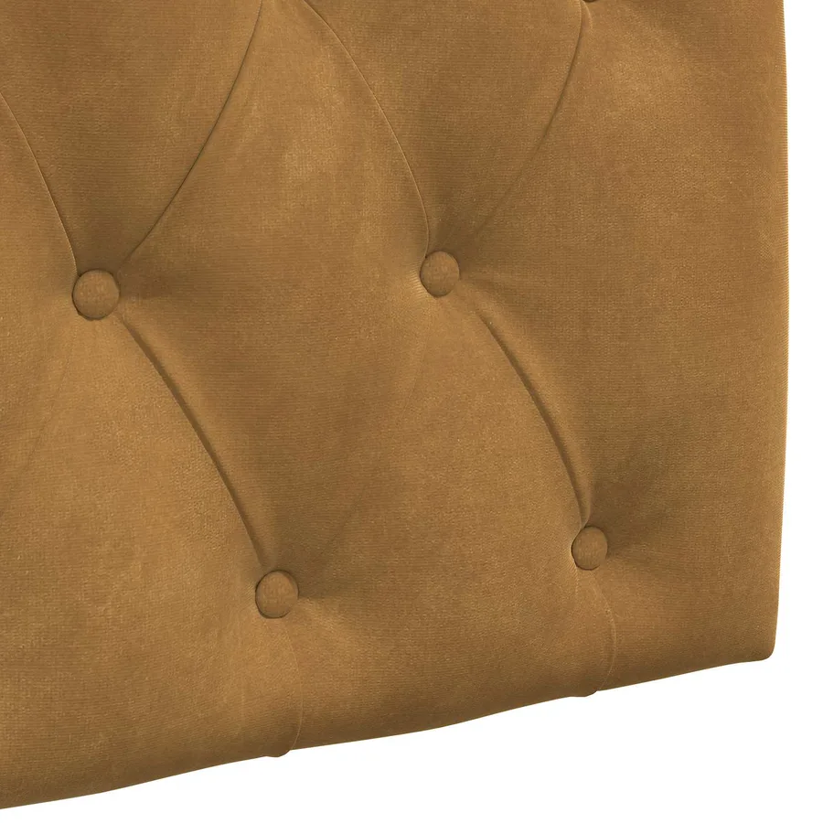 Tête de lit suspendue Avec lumière LED Marron Velours - 9