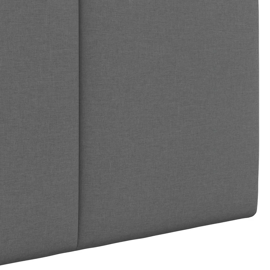 Tête de lit suspendue Avec lumière LED Gris foncé Tissu - 9