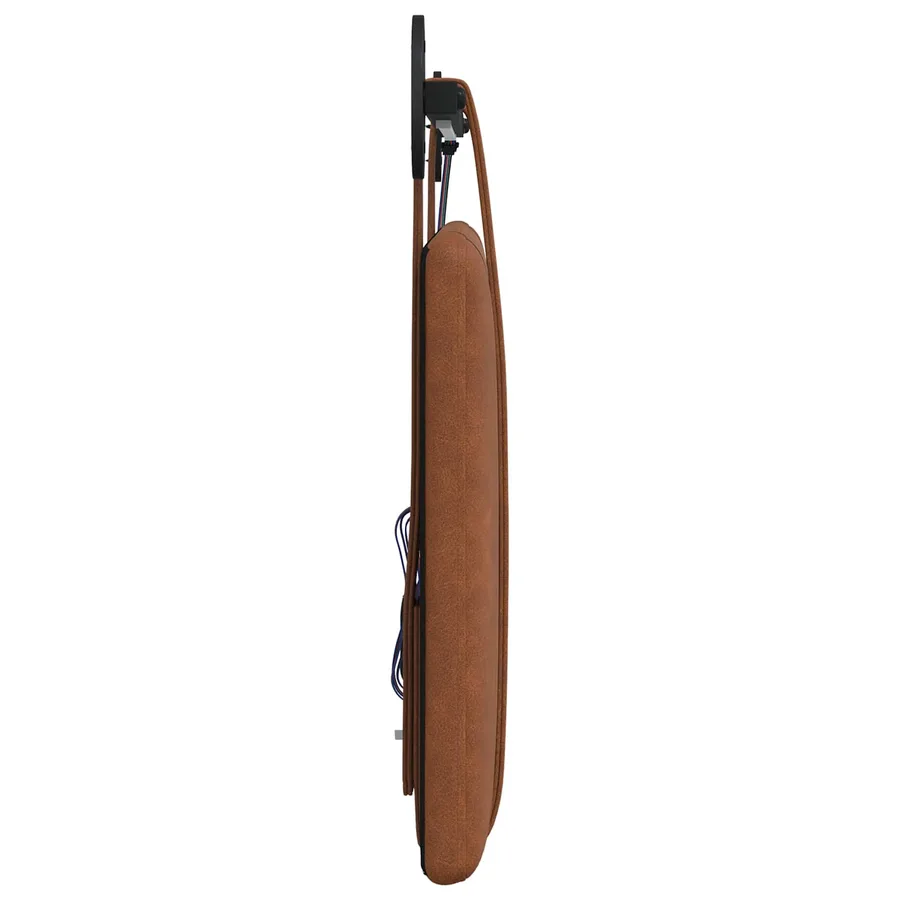 Tête de lit suspendue Avec lumière LED Marron PU antique - 7