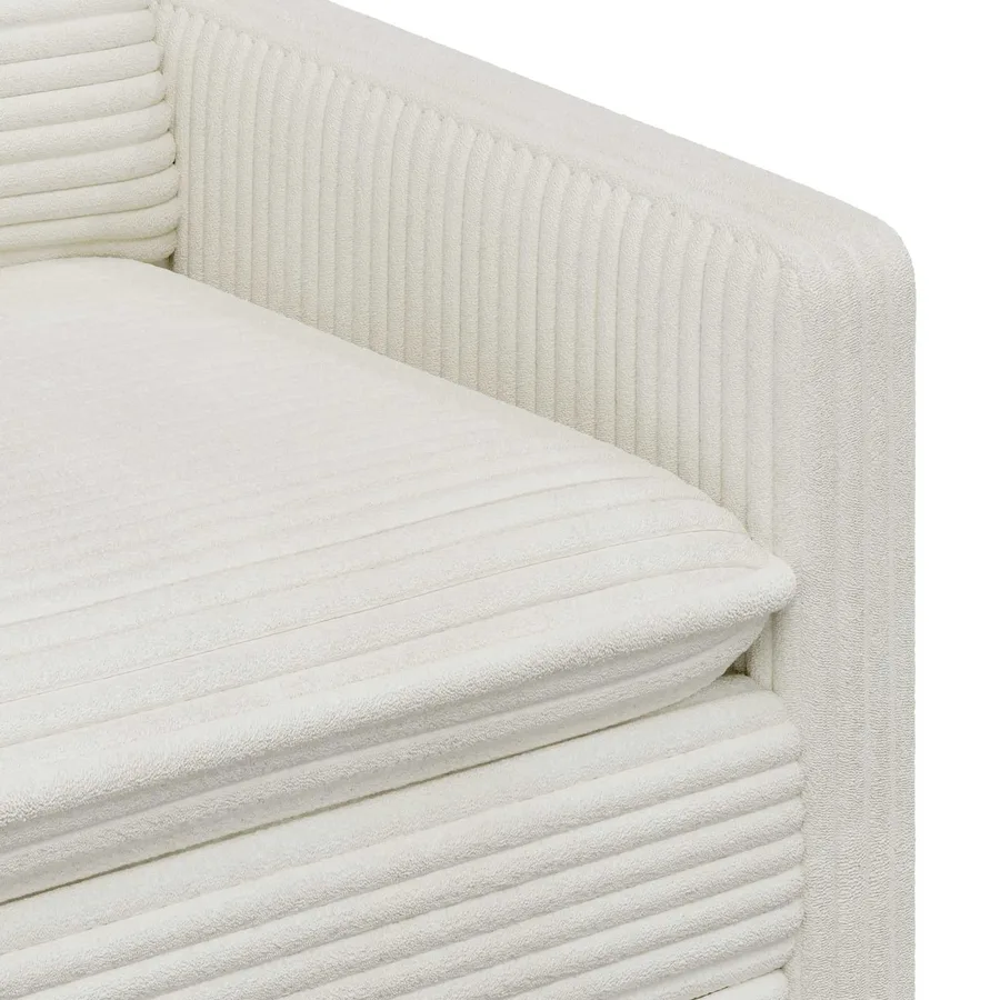 Canapé Crème 156 x 81 x 87,5 cm Polyester - 6
