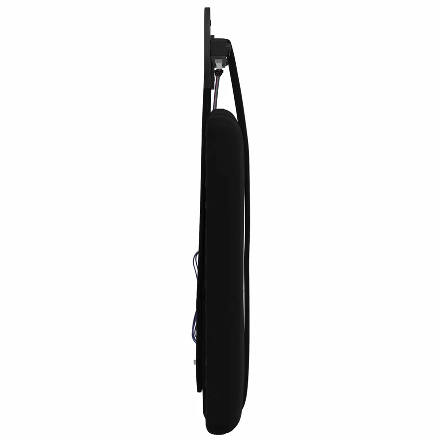 Tête de lit suspendue Avec lumière LED Noir Velours - 7