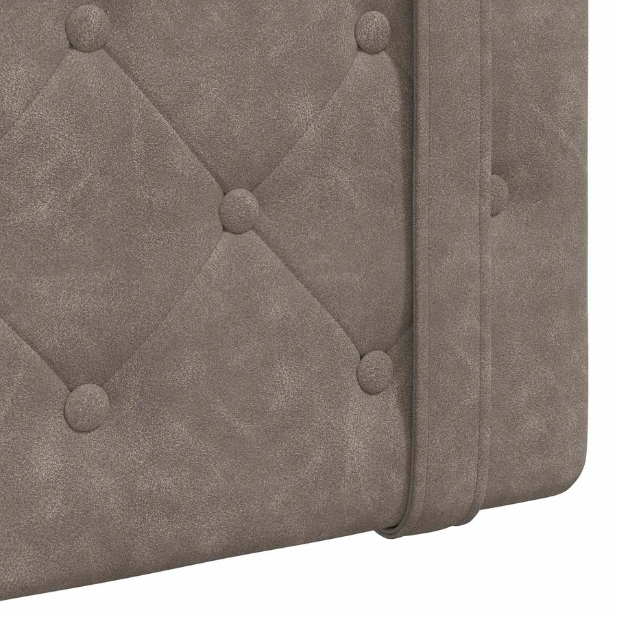 Tête de lit suspendue Avec lumière LED Gris PU antique - 9