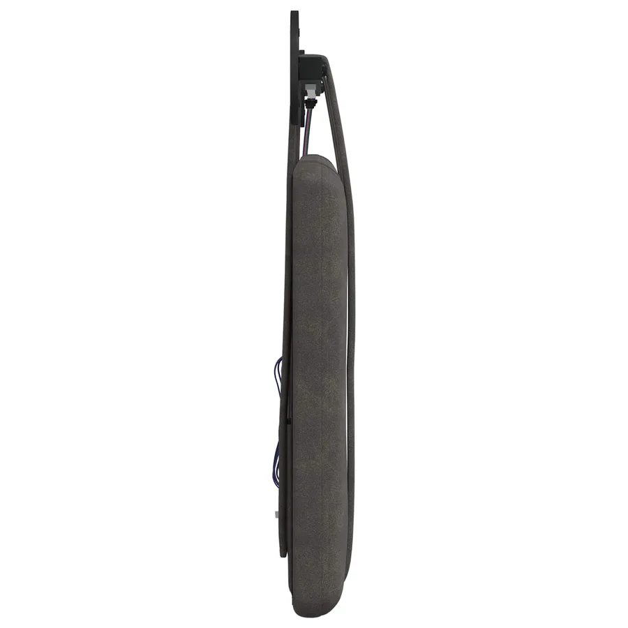Tête de lit suspendue Avec lumière LED Noir PU antique - 7