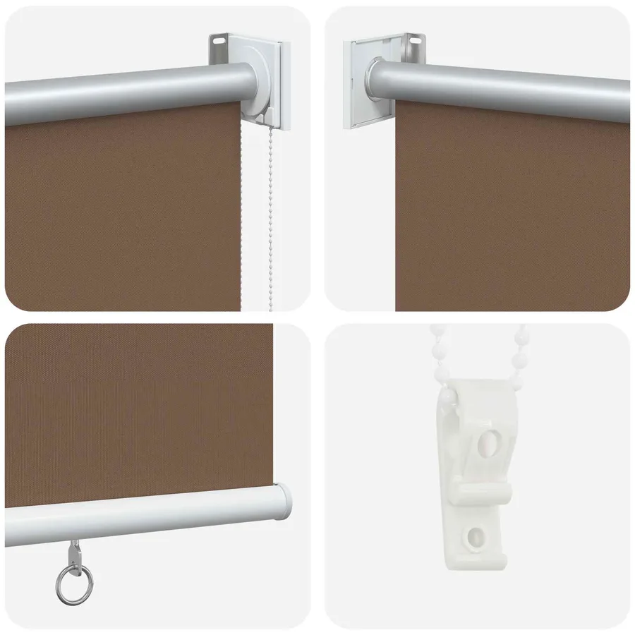 Store roulant extérieur protection UV Taupe Polyester - 5