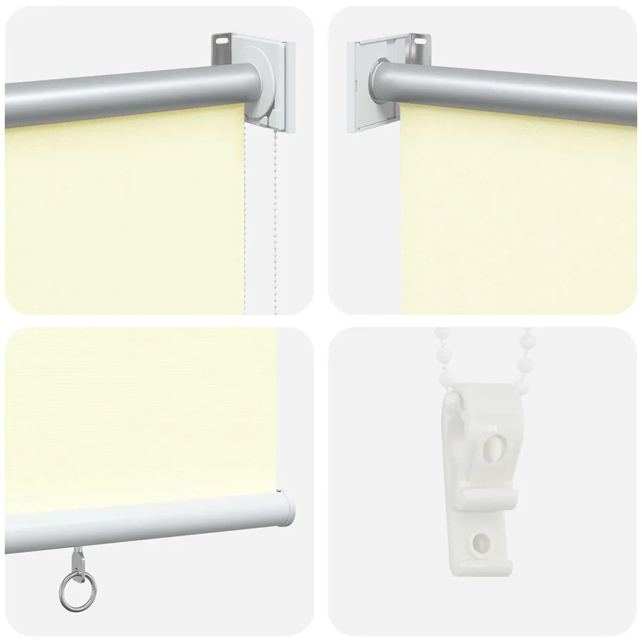 Store roulant extérieur protection UV Crème 65 x 140 cm (L x H) - 5