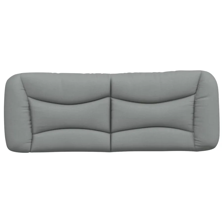 Coussin de tête de lit Hvar gris clair 137 cm tissu - 5