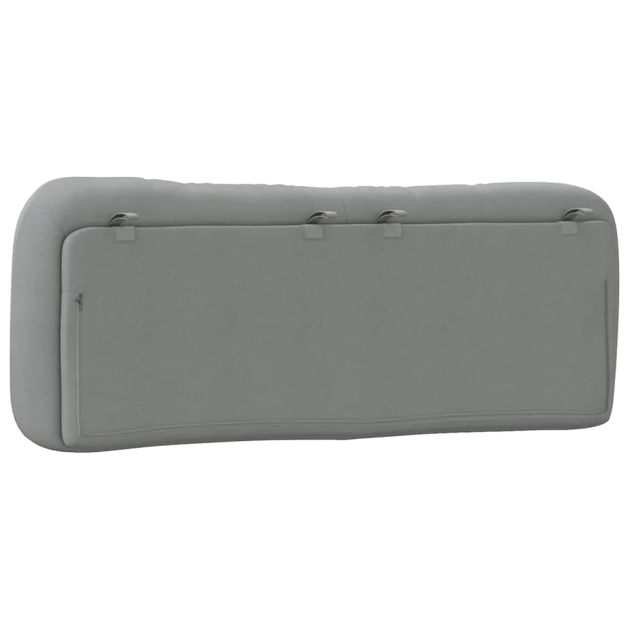 Coussin de tête de lit Hvar gris clair 137 cm tissu - 7