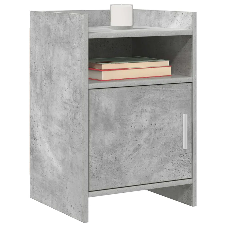 Tables de chevet 2 pcs Gris béton 40 x 36 x 60 cm - 2