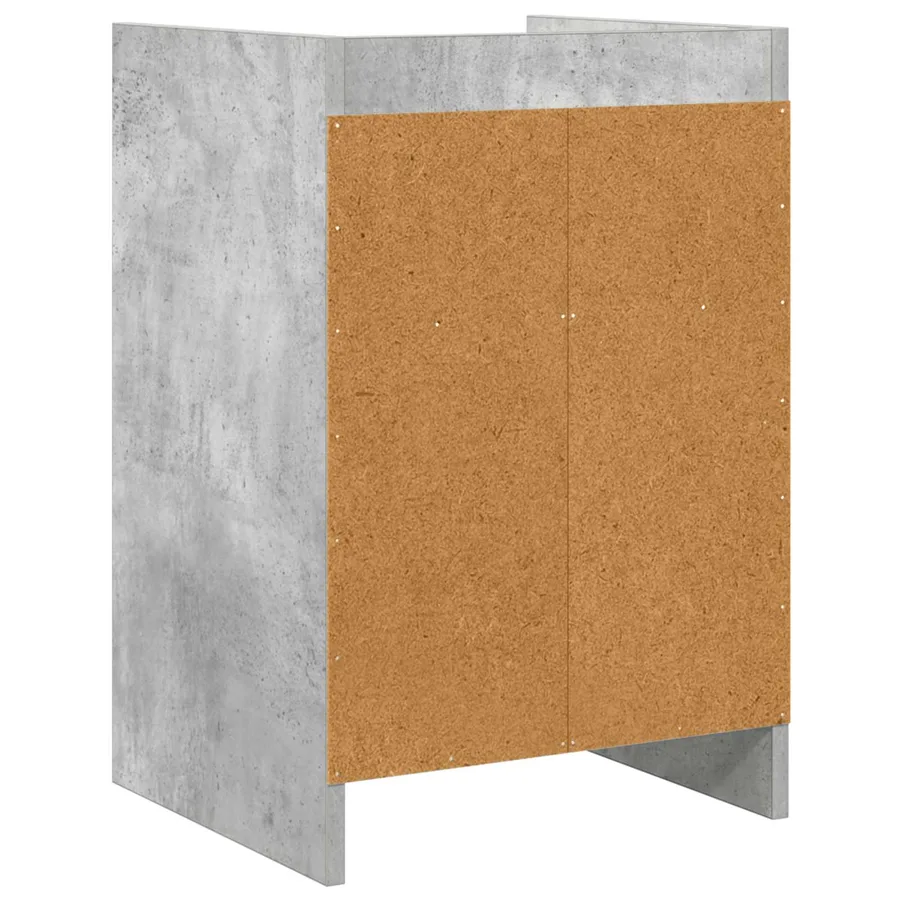 Tables de chevet 2 pcs Gris béton 40 x 36 x 60 cm - 6