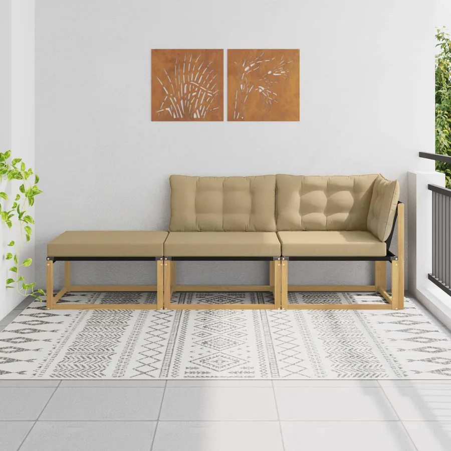 Unité de canapé sectionnel Blanc 241,5 x 83 x 73 cm