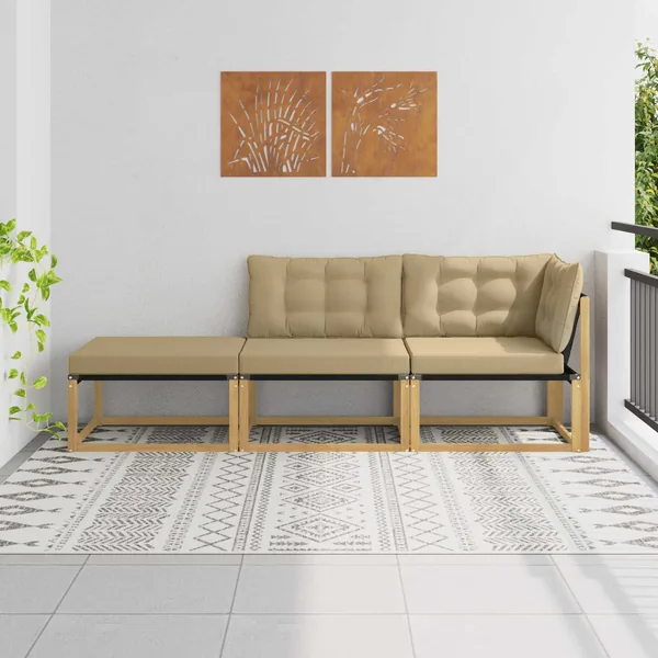 Unité de canapé sectionnel Blanc 241,5 x 83 x 73 cm