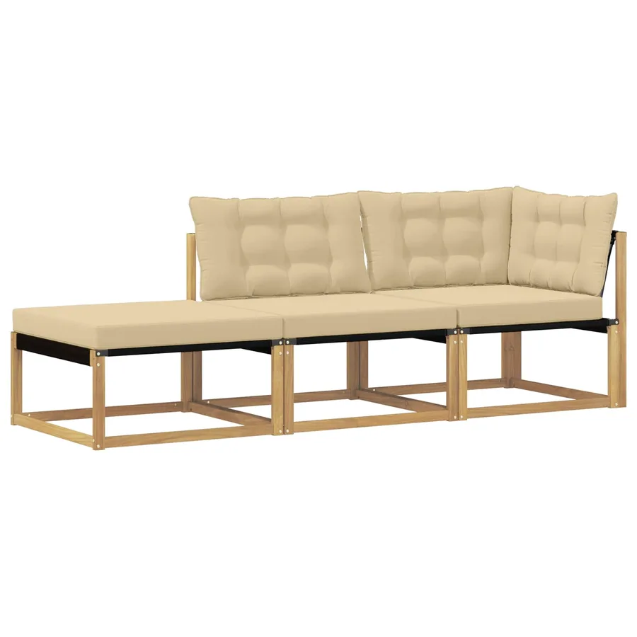 Unité de canapé sectionnel Blanc 241,5 x 83 x 73 cm - 2