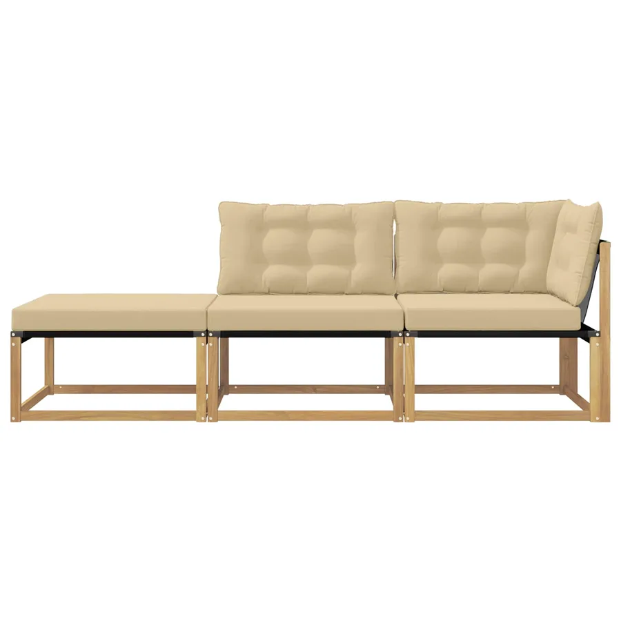 Unité de canapé sectionnel Blanc 241,5 x 83 x 73 cm - 6