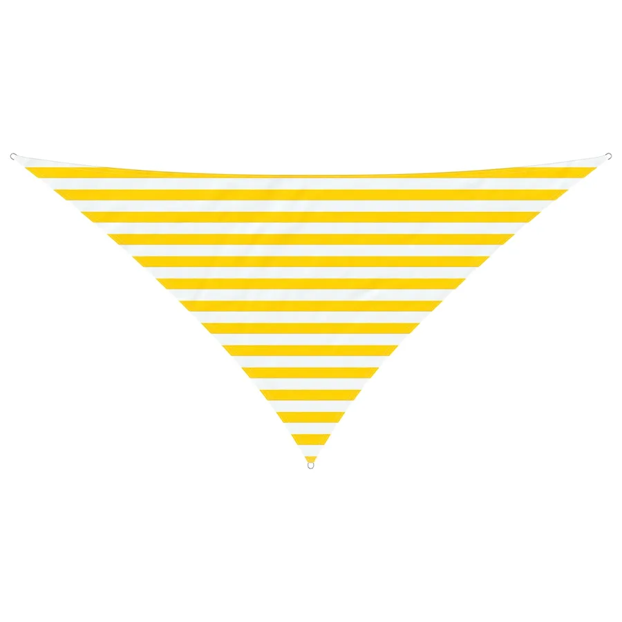Voile d'ombre Jaune et blanc 2,5 x 2,5 x 3,5 m - 2