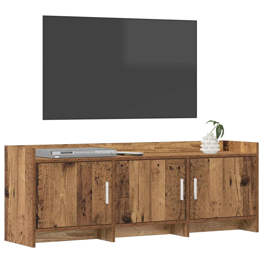 Meuble TV 130 x 33 x 47 cm Bois ancien Bois d'ingénierie - 3