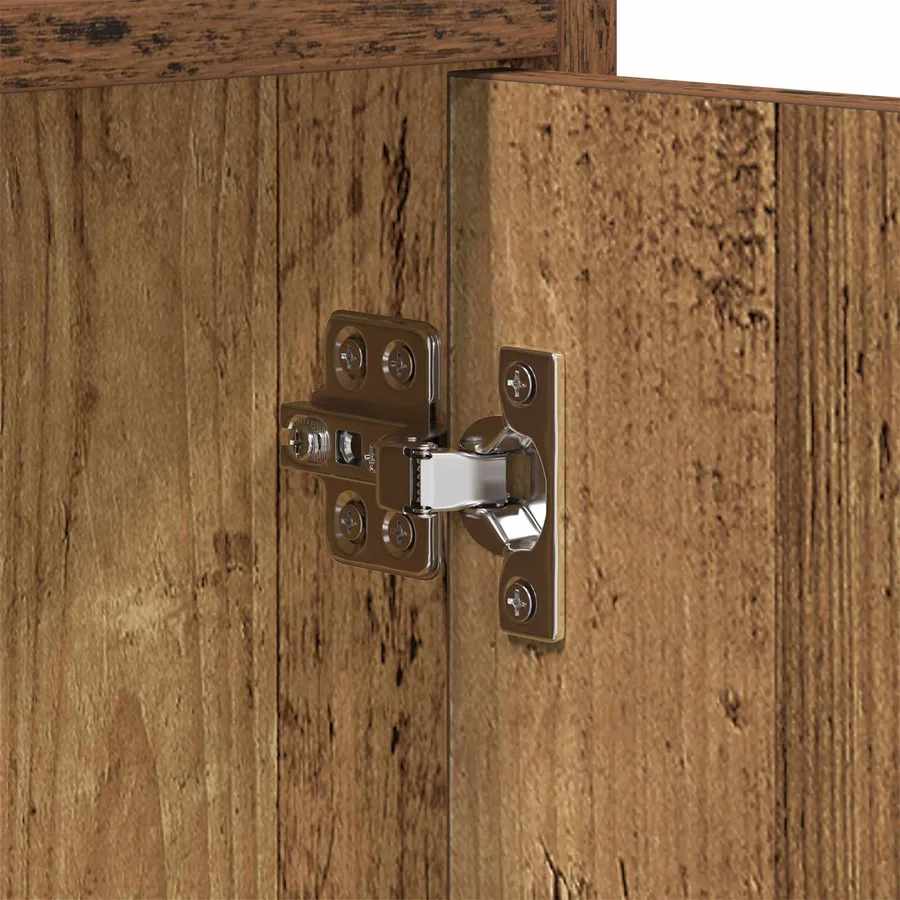 Meuble TV 130 x 33 x 47 cm Bois ancien Bois d'ingénierie - 9