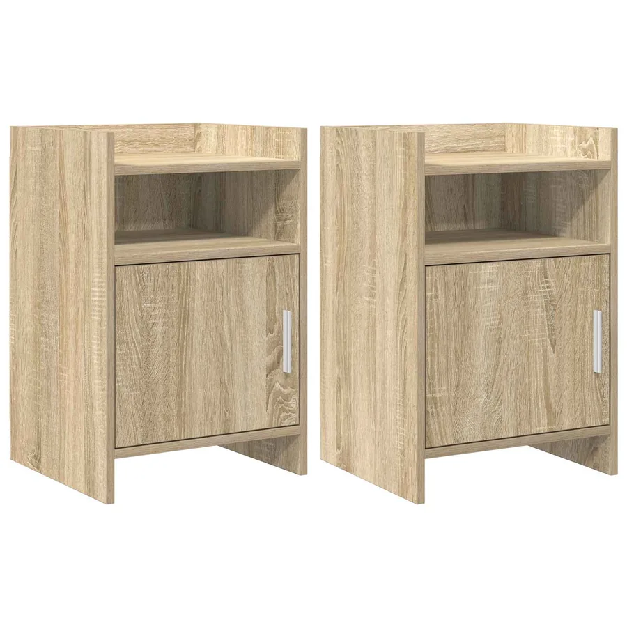 Tables de chevet 2 pcs Chêne Sonoma 40 x 36 x 60 cm