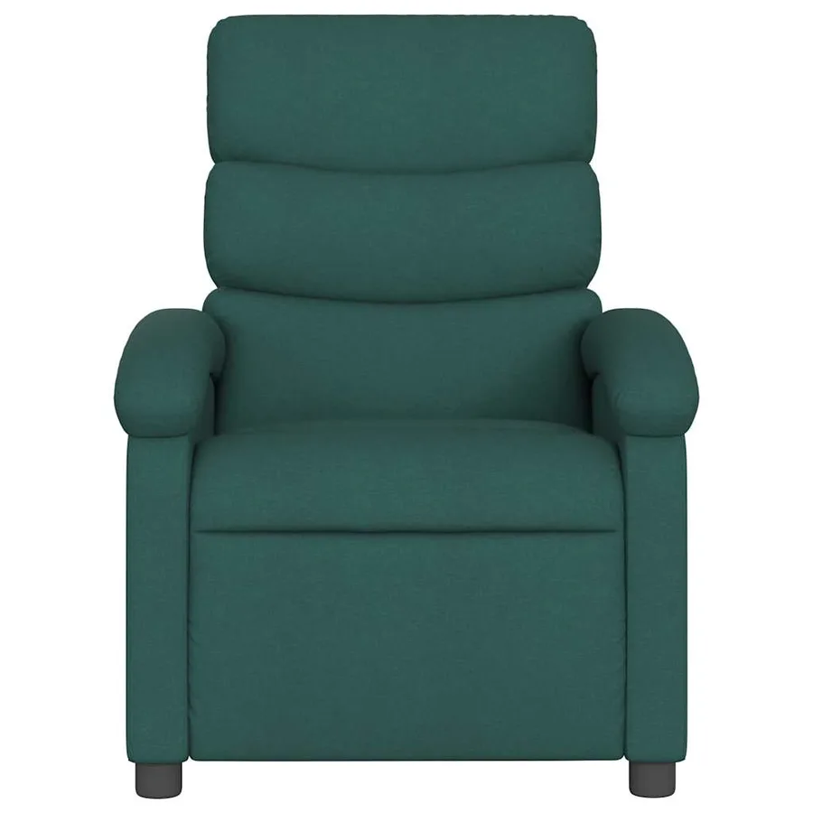 Fauteuil de massage inclinable électrique Vert foncé Tissu - 9
