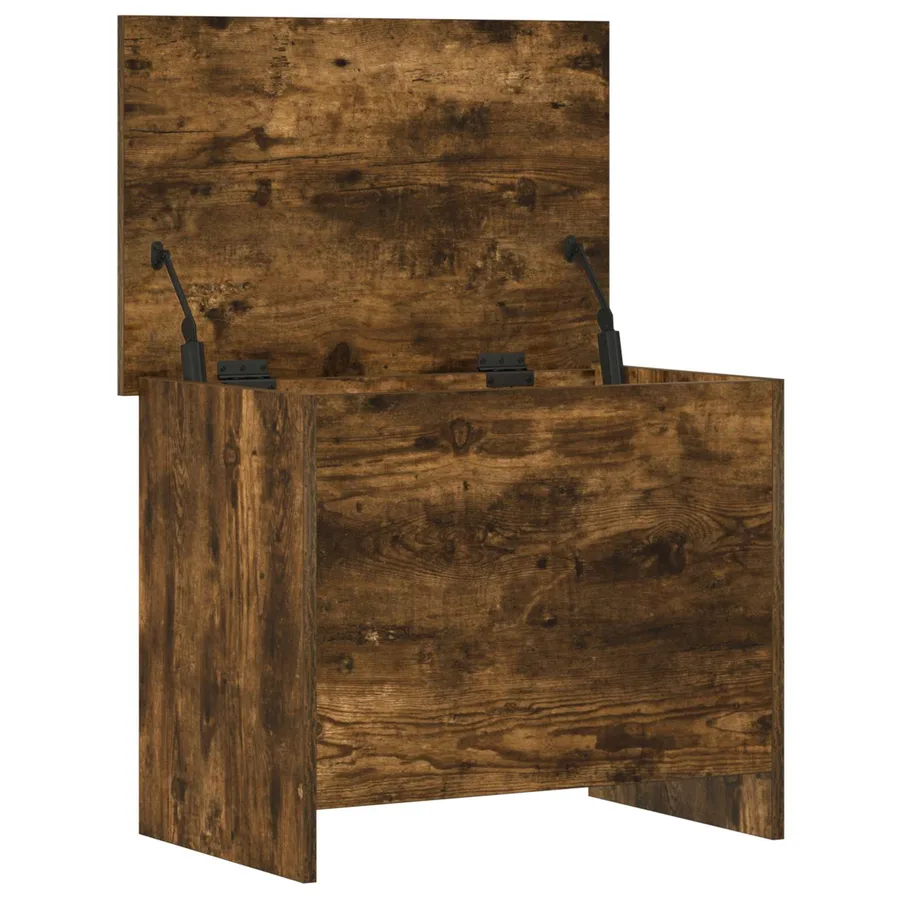 Coffre de rangement avec stockage Chêne fumé 60 x 40 x 50 cm - 5