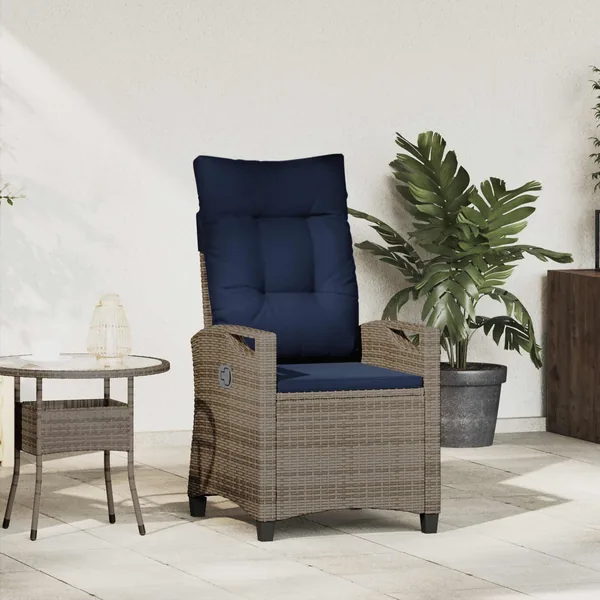 Chaise de jardin inclinable 56 x 60 x 112 cm acier