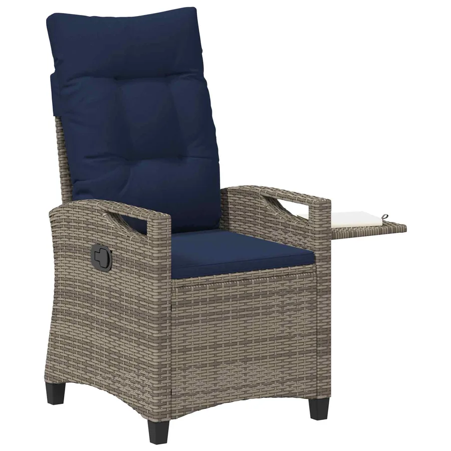 Chaise de jardin inclinable 56 x 60 x 112 cm acier - 3