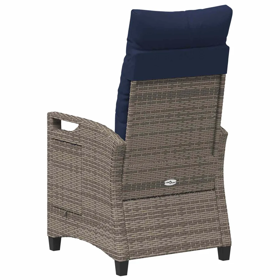 Chaise de jardin inclinable 56 x 60 x 112 cm acier - 7