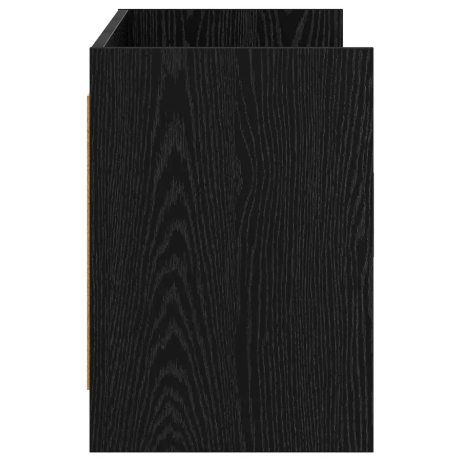 Meuble TV 130 x 33 x 47 cm Chêne noir Bois d'ingénierie - 6