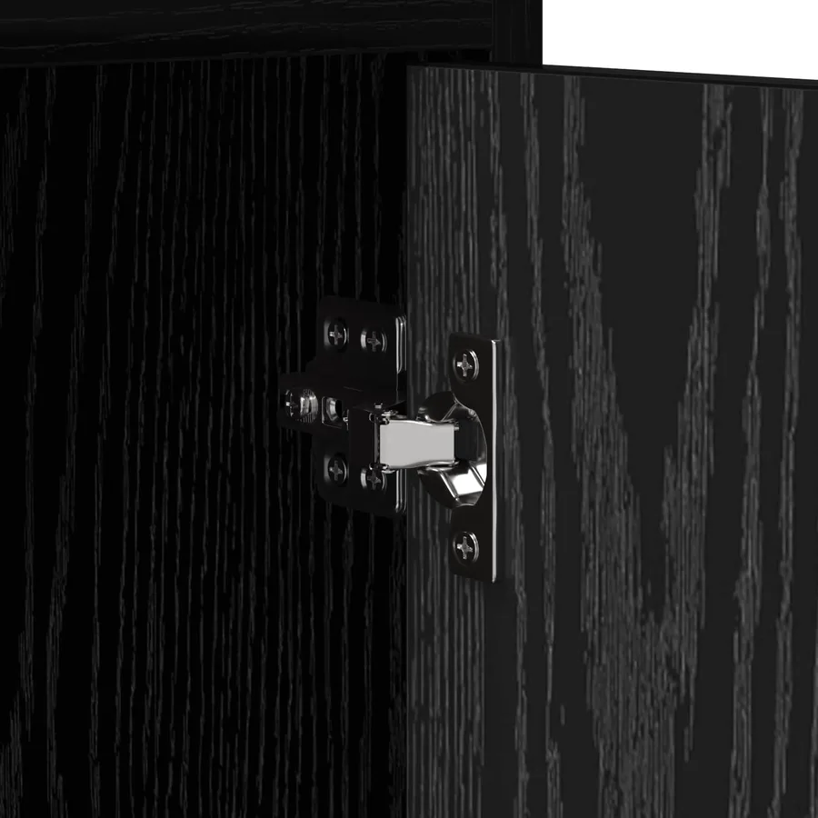Meuble TV 130 x 33 x 47 cm Chêne noir Bois d'ingénierie - 8