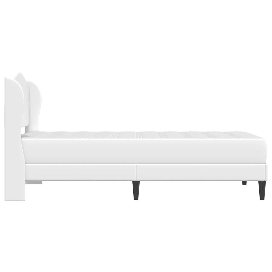 Cadre de lit avec tête de lit Blanc 80 x 200 cm Simili cuir - 7