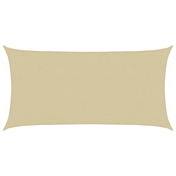 Voile d'ombre Beige 2 x 6 m HDPE