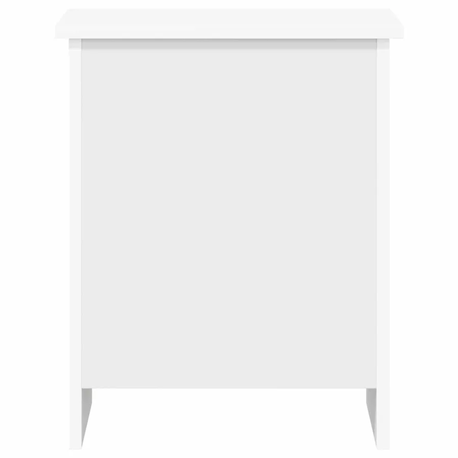 Coffre de rangement Blanc 40 x 40 x 50 cm Bois d'ingénierie - 6