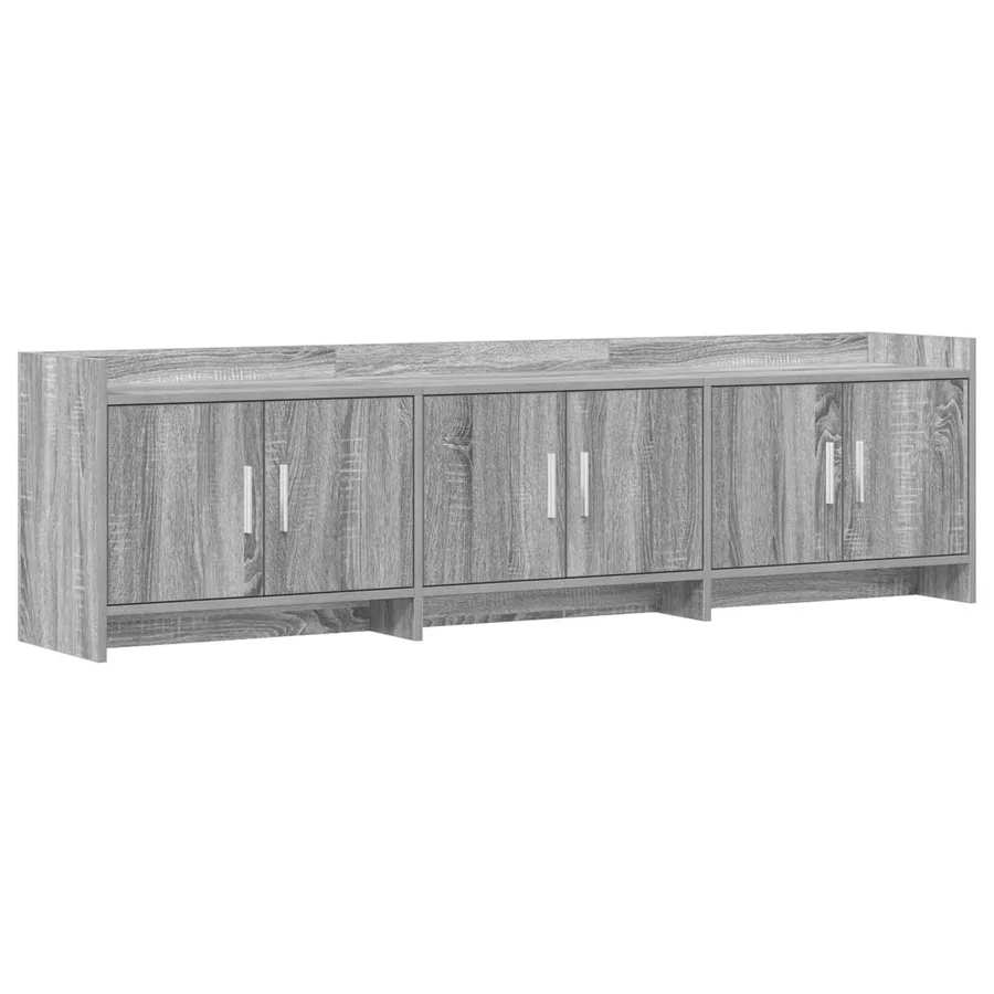 Meuble TV 168 x 33 x 47 cm Sonoma gris Bois d'ingénierie - 2