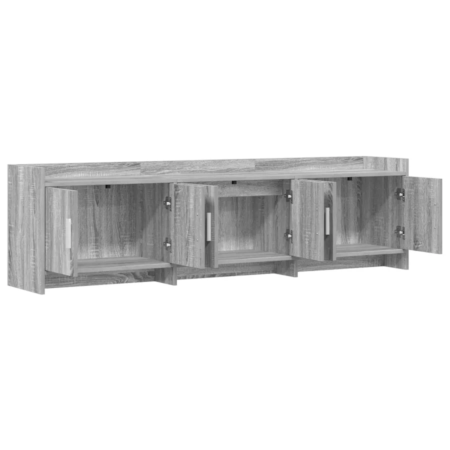 Meuble TV 168 x 33 x 47 cm Sonoma gris Bois d'ingénierie - 4
