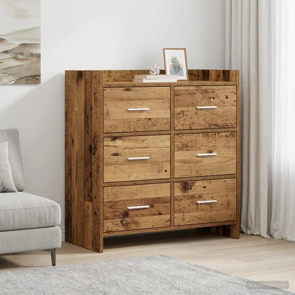 Buffet Bois ancien 75 x 33 x 80 cm Bois d'ingénierie