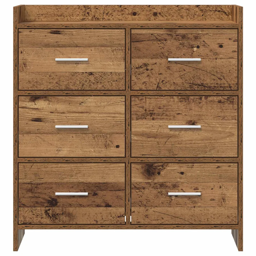 Buffet Bois ancien 75 x 33 x 80 cm Bois d'ingénierie - 5