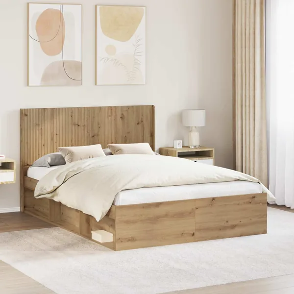Tête de lit Chêne artisanal Bois d'ingénierie
