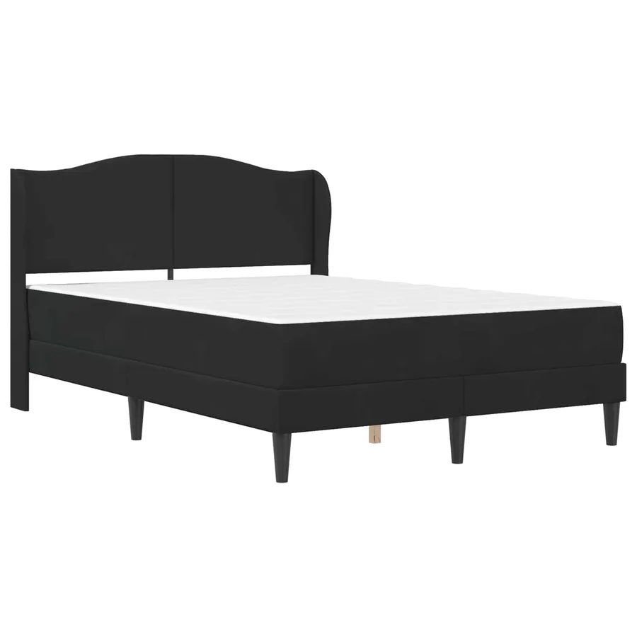 Cadre de lit avec tête de lit 2 pcs Noir 120 x 190 cm Velours - 3