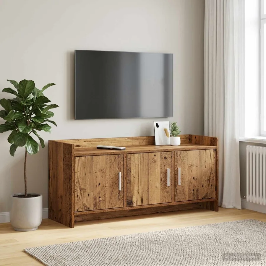 Meuble TV 102 x 33 x 47 cm Bois ancien Bois d'ingénierie