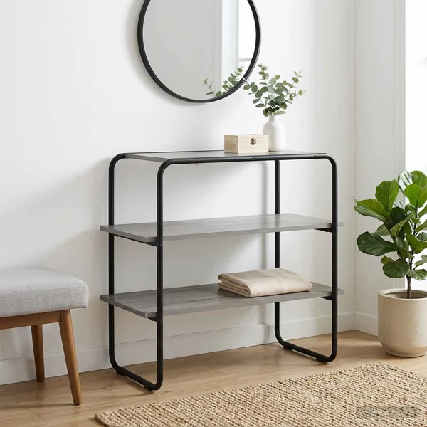 Table console Sonoma gris 60 x 41 x 75 cm Bois d'ingénierie