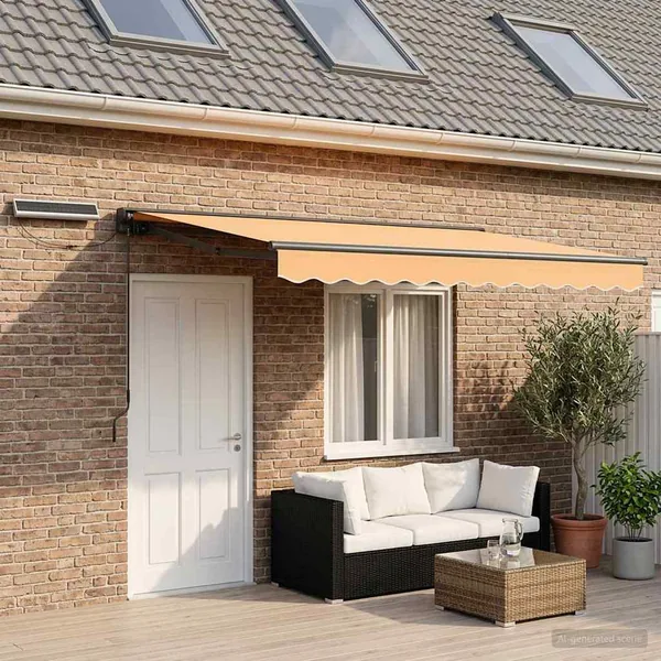 Auvent rétractable électrique Sable 4 × 3,5 m