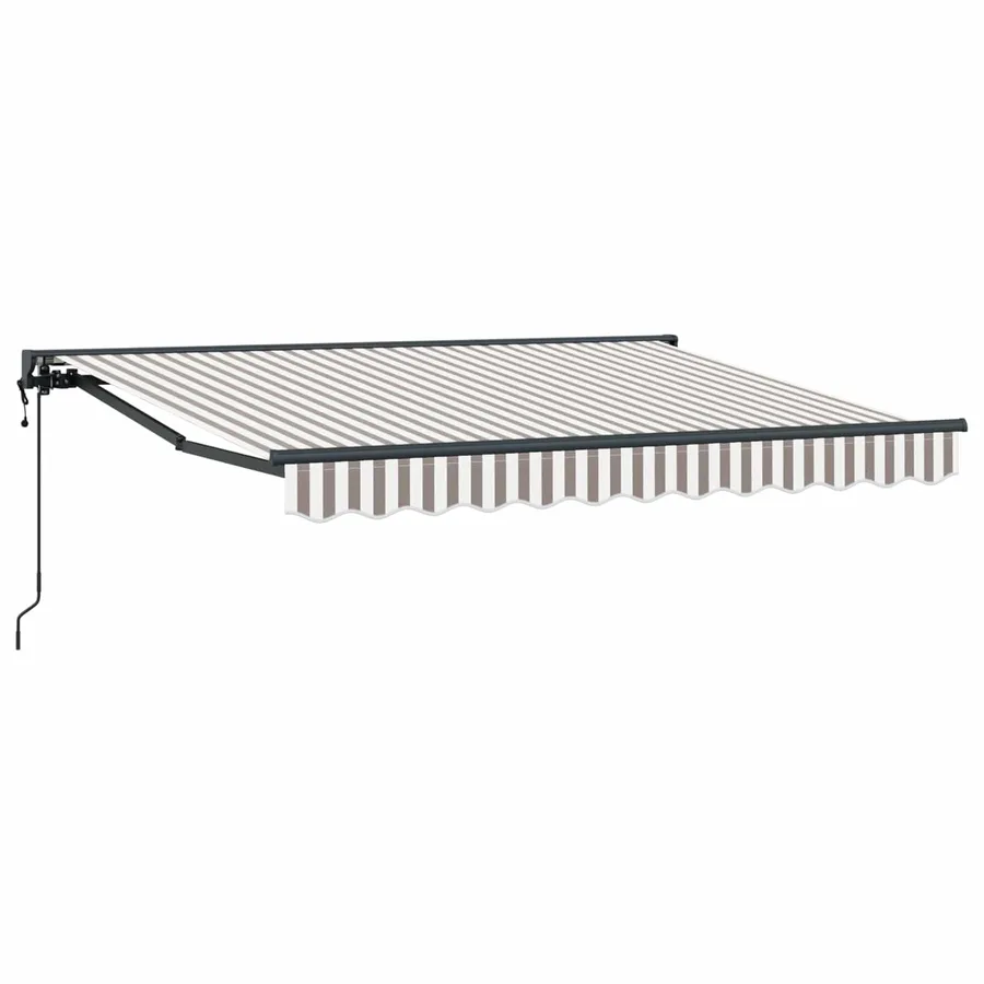 Auvent rétractable électrique Gris clair et blanc 2,5 x 2 m - 2