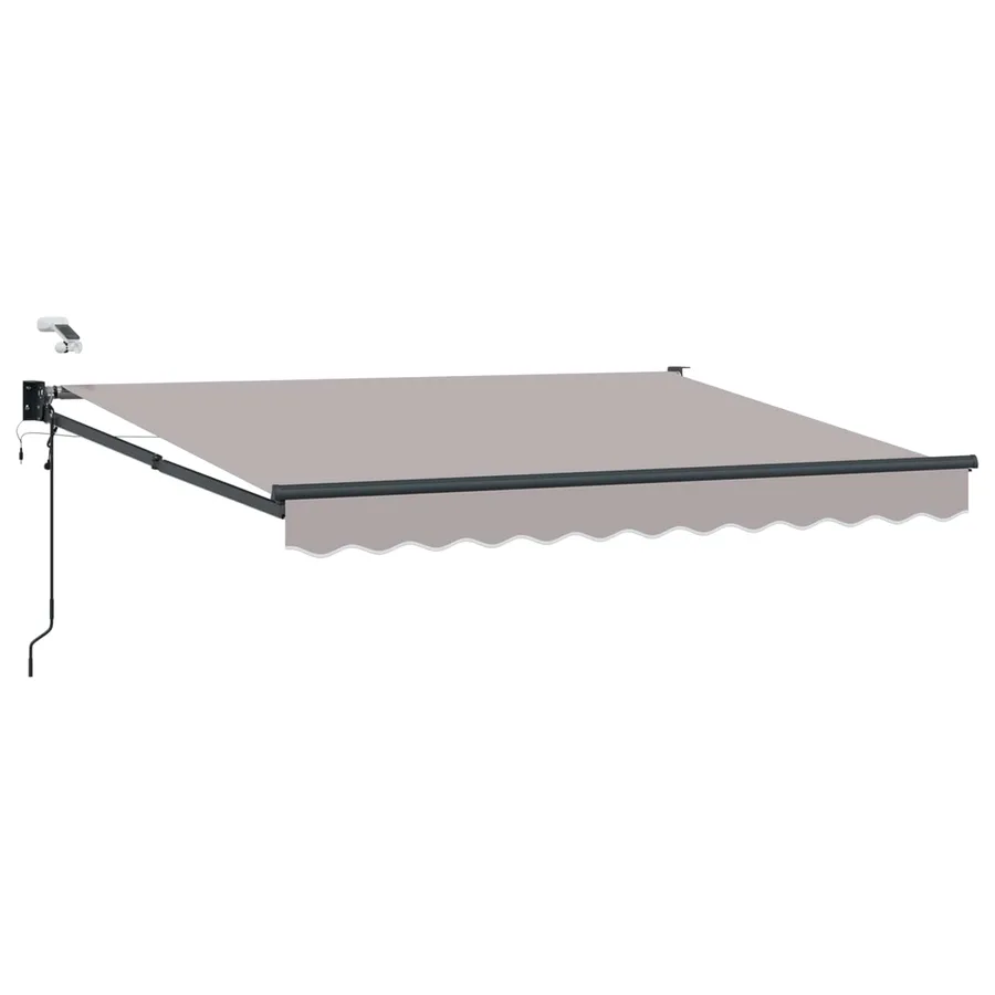 Auvent rétractable électrique Gris clair 3 x 2 m - 2