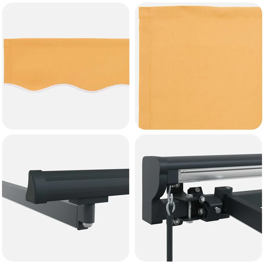 Auvent rétractable manuel Sable 3,5 x 2 m - 4