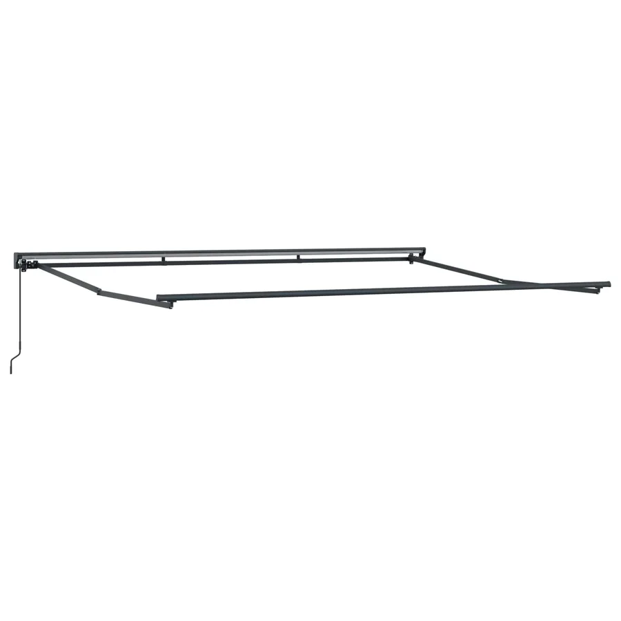 Auvent rétractable manuel Vert et blanc 4 x 2 m - 3