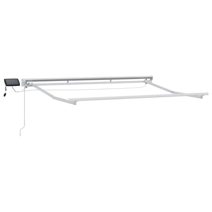 Cadre de store manuel avec LEDs Blanc 3,5 x 2 m - 4