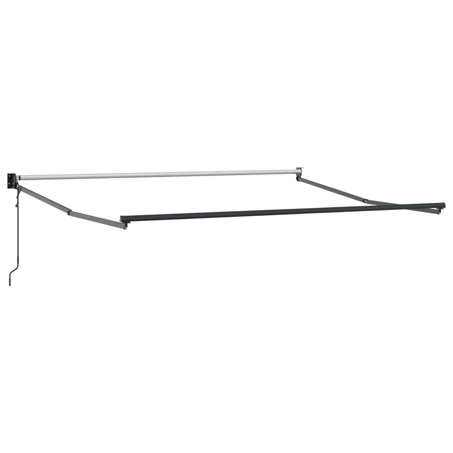 Auvent rétractable Gris clair et blanc 5 x 3 m - 3