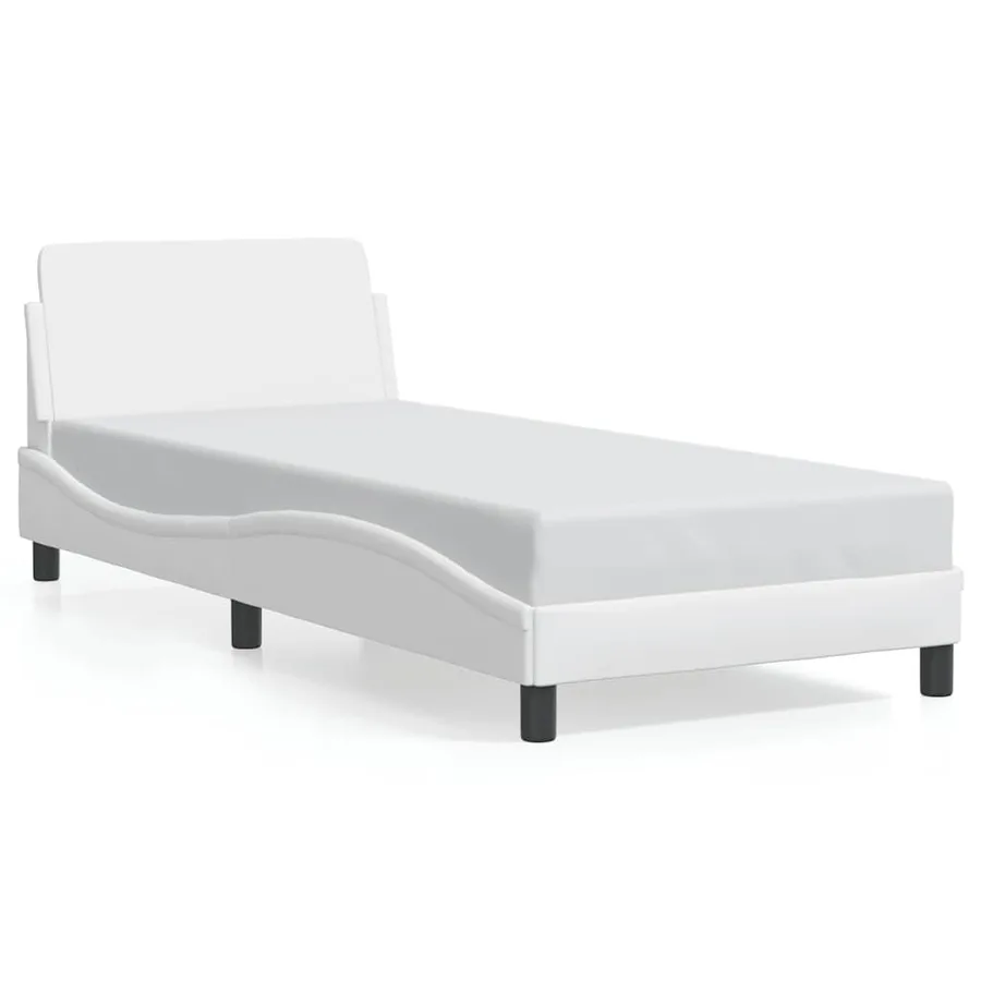 Cadre de lit Dover blanc 80x200 cm similicuir - 2