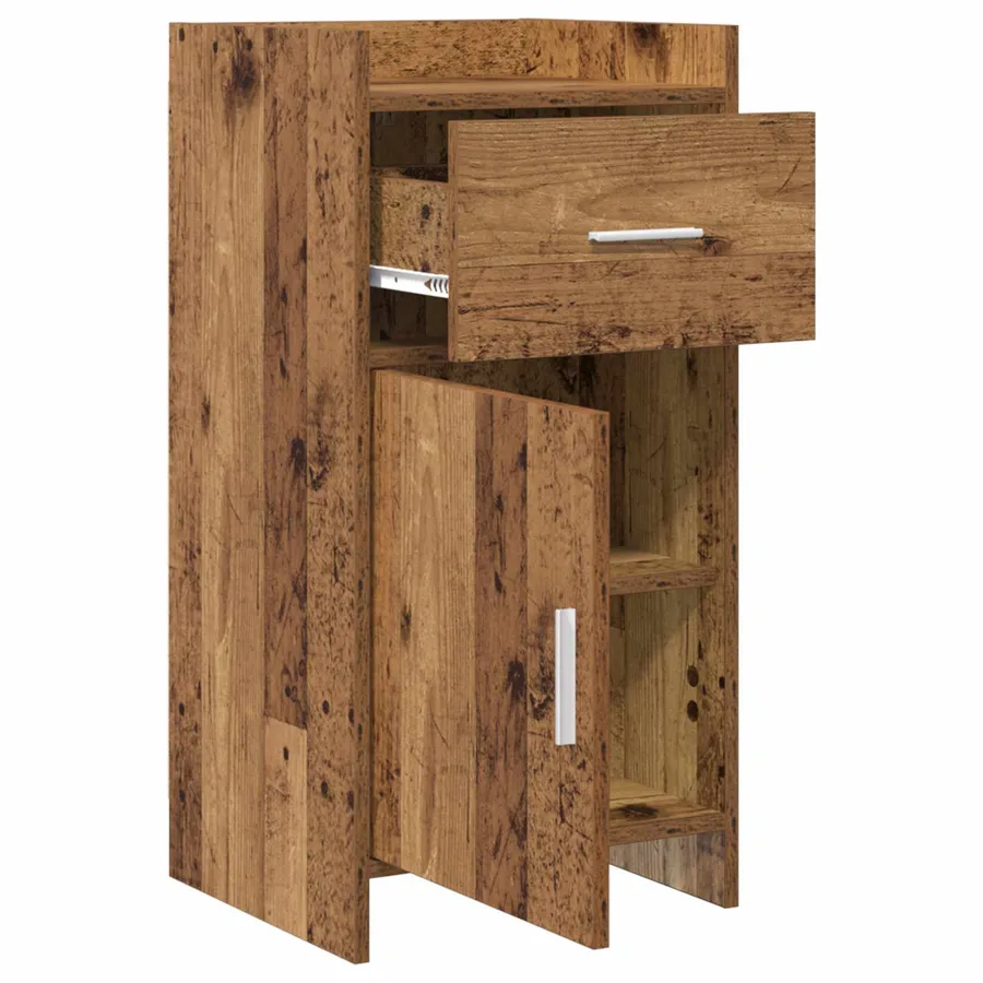 Buffet Bois ancien 40 x 36 x 80 cm Bois d'ingénierie - 4