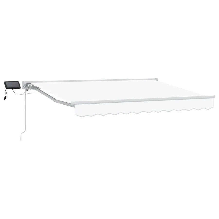 Cadre de store manuel avec LEDs Blanc 3 x 2 m - 2